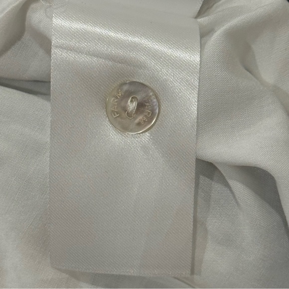 Farm Rio Flower Fan Tapestry Wrap Midi Skirt Linen Embroidered Small Boho Beachy - Picture 13 of 15